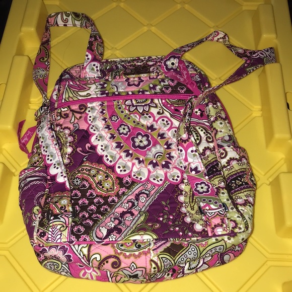 Vera Bradley pink floral backpack - Picture 4 of 11